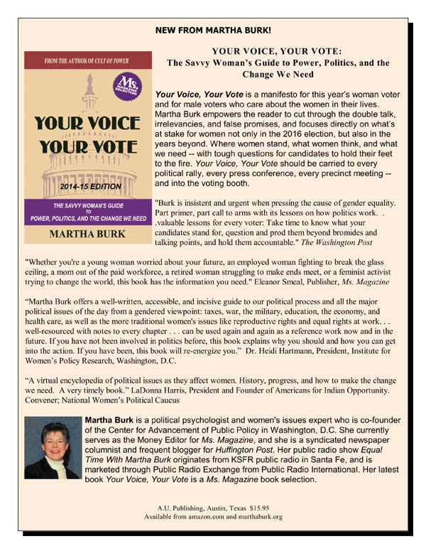 Promotional flyer for Your Voice, Your Vote
